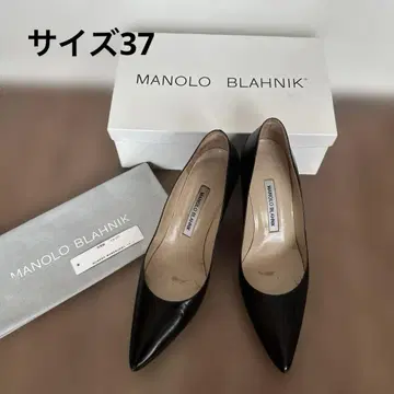 마노로 브라니크 블랙 힐 펌프스 VARENNA 37