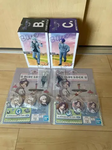 제일복권 블루 록 B상 나기 세이시로 C상 미카게 레오 피규어 기타 세트