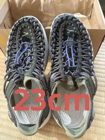KEEN UNEEK 키 두꺼운 밑창 유니크 샌들 23cm 여성용