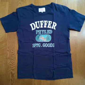 Duffer 프린트 티셔츠 S 사이즈 네이비