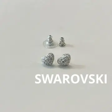 SWAROVSKI 하트형 스터드 귀걸이