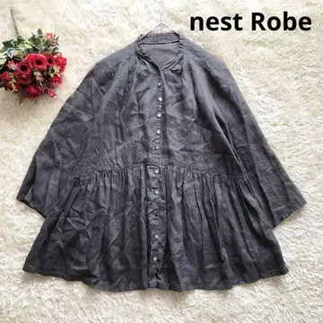 nest Robe 네스트로브 린넨 블라우스 턱 개더