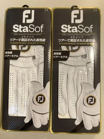 골프 글러브 2매 세트 풋조이 스테이소프 왼손 장착 24cm