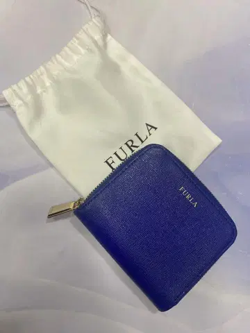 풀라 FURLA 블루 라운드 지갑