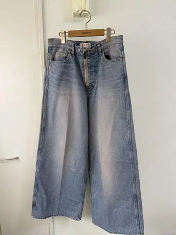 MASU 24SS 바기 진 - 핑크 인디고 사이즈 46