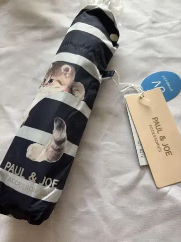 PAUL & JOE 고양이 프린트 접이식 우산 폴앤조