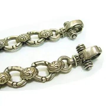 스트릿 스타일 디자인의 초커 겸 팔찌 49cm 실버925