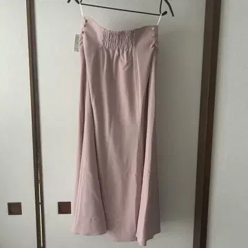 윌셀렉션 핑크 롱 스커트 S