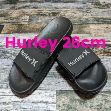 26cm Hurley 스트레치 샌들 Hurley 비치 샤워 블랙