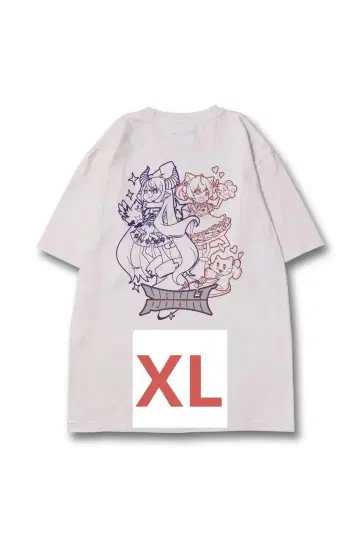 금고방 라프카루 카툰 티셔츠 XL 붉은 살 갈비