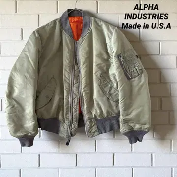 알파인더스트리 USA MA-1 리버시블 라이트 올리브