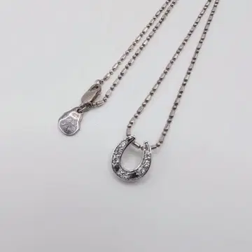 컨디션 최상 SAAD sana 목걸이 40cm 발굽 실버