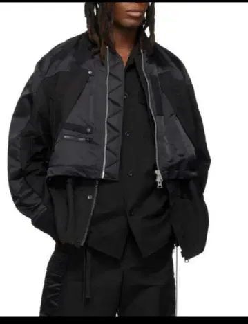 sacai 22ss ma-1 Nylon Twill Mix Blouson