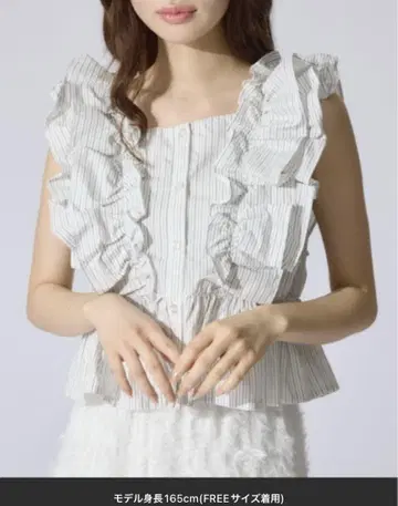 rienda 리엔다 더블 프릴 블라우스