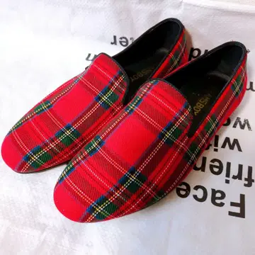 BEAMS BOY 터탄 체크 신발 사이즈 37 (23.5cm)