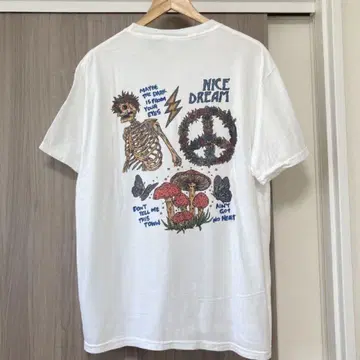 라디얼 히로톤 그래픽 티셔츠 흰색 M 라디얼