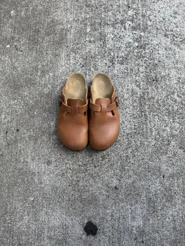 BIRKENSTOCK 보스턴 레더 클로그 샌들 36 23cm