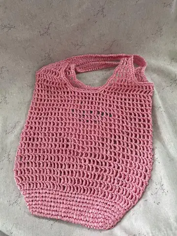 핑크 바스켓백 28*40cm
