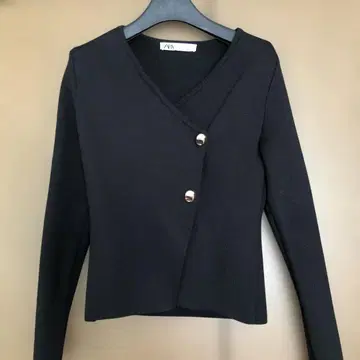 ZARA 비대칭 노칼라 재킷 S