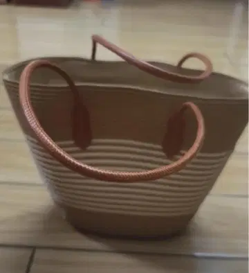 스트라이프 디자인 바스켓백 28*32cm