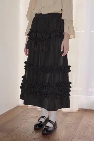 idem whip frill volume skirt