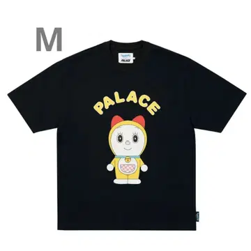 PALACE DORAEMON 티셔츠 블랙 드라에몽 드라미