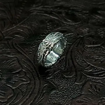 빈티지 실버 각인 925 레트로 앤티크 링 반지 11호