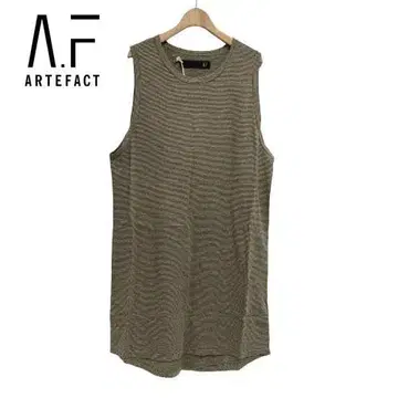 미사용 새상품 A.F ARTEFACT 스트라이프 롱 탱크탑 2