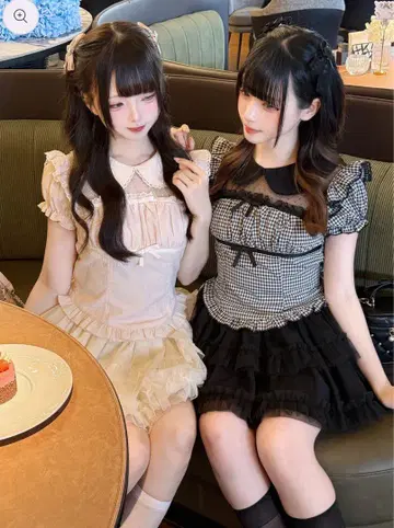 BunnyLis 티어드 튤 스커트