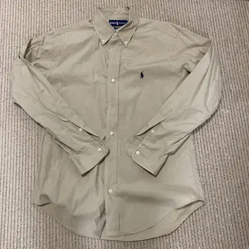 Ralph Lauren 클래식 핏 긴팔 셔츠 M 베이지