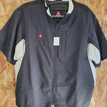 le coq sportif 집업 셔츠 L 블랙/화이트