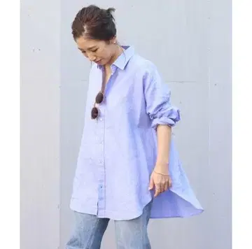 plage Plage 리 빅 셔츠 100% 리 오버사이즈
