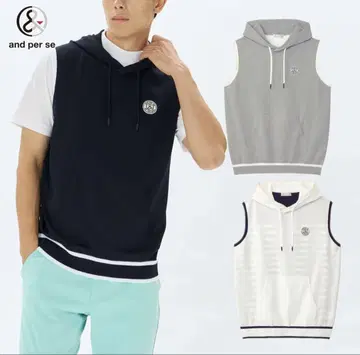 and per se 후드 부착 베스트 L 사이즈