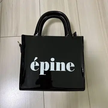 에피네 로고 에나멜 2웨이 백