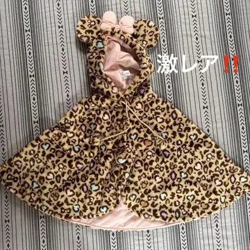 디즈니씨 레오파드 무늬 레오파레 판초 모자 디즈니랜드