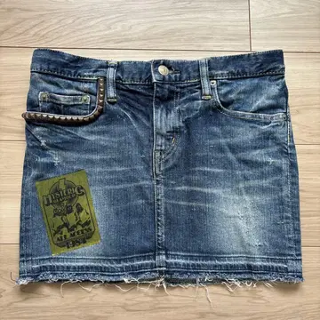 오봉 세일  HYSTERIC GLAMOUR 데님 미니 스커트 XS