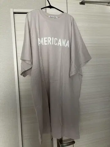 Americana 로고 튜닉 반팔 라이트 그레이