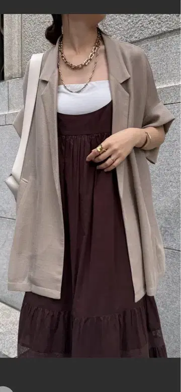 DouDou 메쉬 반팔 재킷
