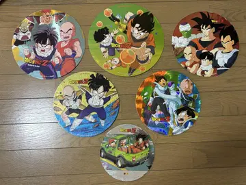 드래곤볼 멘코 6매 세트 특대 사이즈 원본 제품 DRAGON BALL