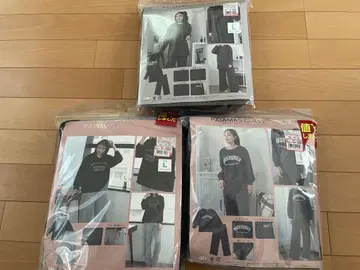 3점 L 사이즈 룸웨어 파자마 로고 프린트