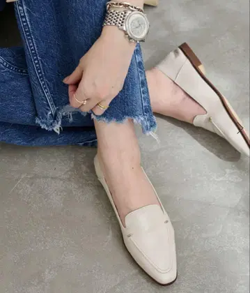 루타론 스퀘어 스티치 소프트 로퍼 22.5cm