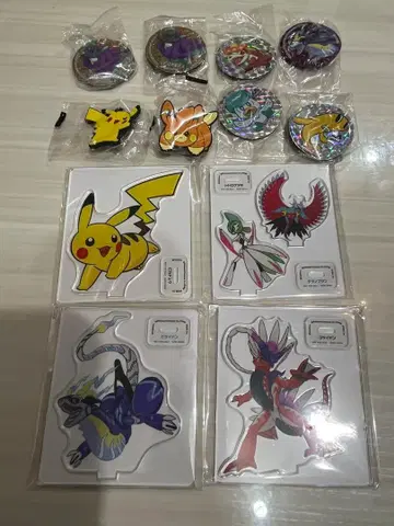 포켓몬 쿠라스시 아크릴 스탠드 4개, 키링 1개, 클립 1개 외 세트