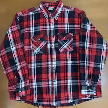 FIVE BROTHER 체크 무늬 플란넬 셔츠 2XL