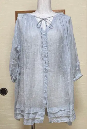 리제타 lisette 린넨 거즈 블라우스 튜닉
