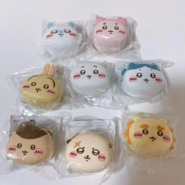 치이카와 (먼작귀) 오카오 미니 실리콘 파우치 전8종 컴플리트 세트