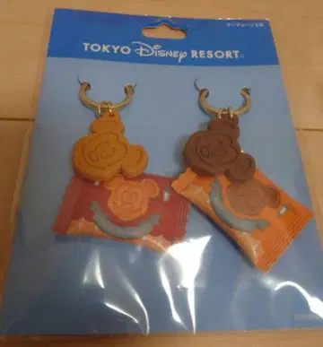 디즈니랜드 미키 와플 키링 2개 세트 파크 푸드