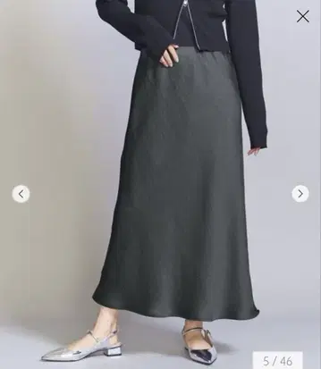 유나이티드 애로우즈 폴리에스테르 머메이드 플레어 스커트 2