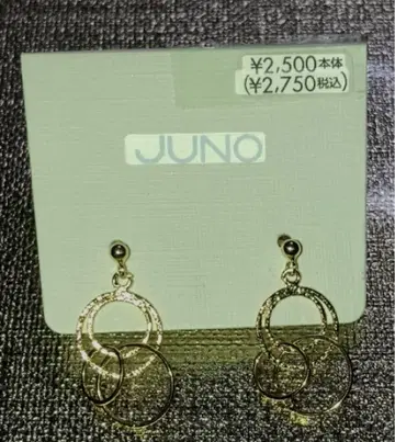JUNO 골드 후프 귀걸이