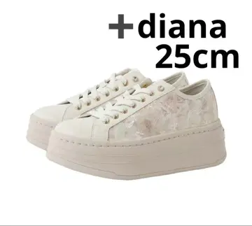 미품 +diana 다이애나 플랫폼 스니커즈 25cm 아이보리