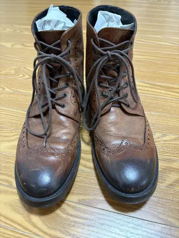 로쏘알티지아노 윙팁 가죽 부츠 이탈리아제